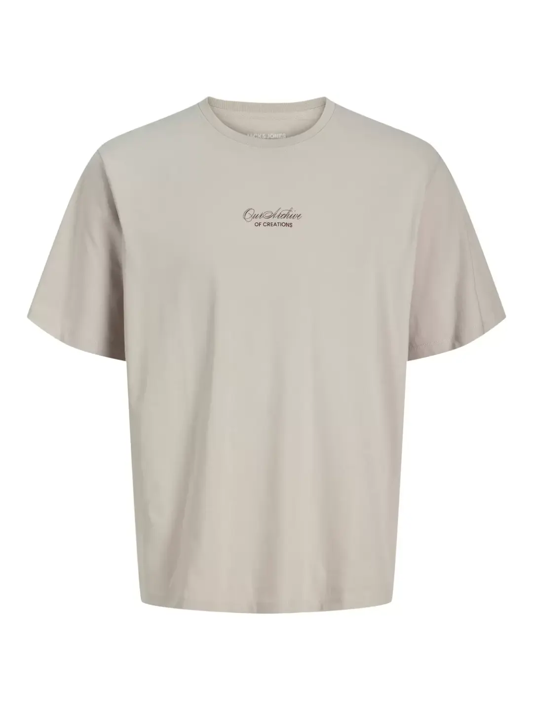 jack & jones JJART PRINT TEE SS CREW NECK, Moonbeam