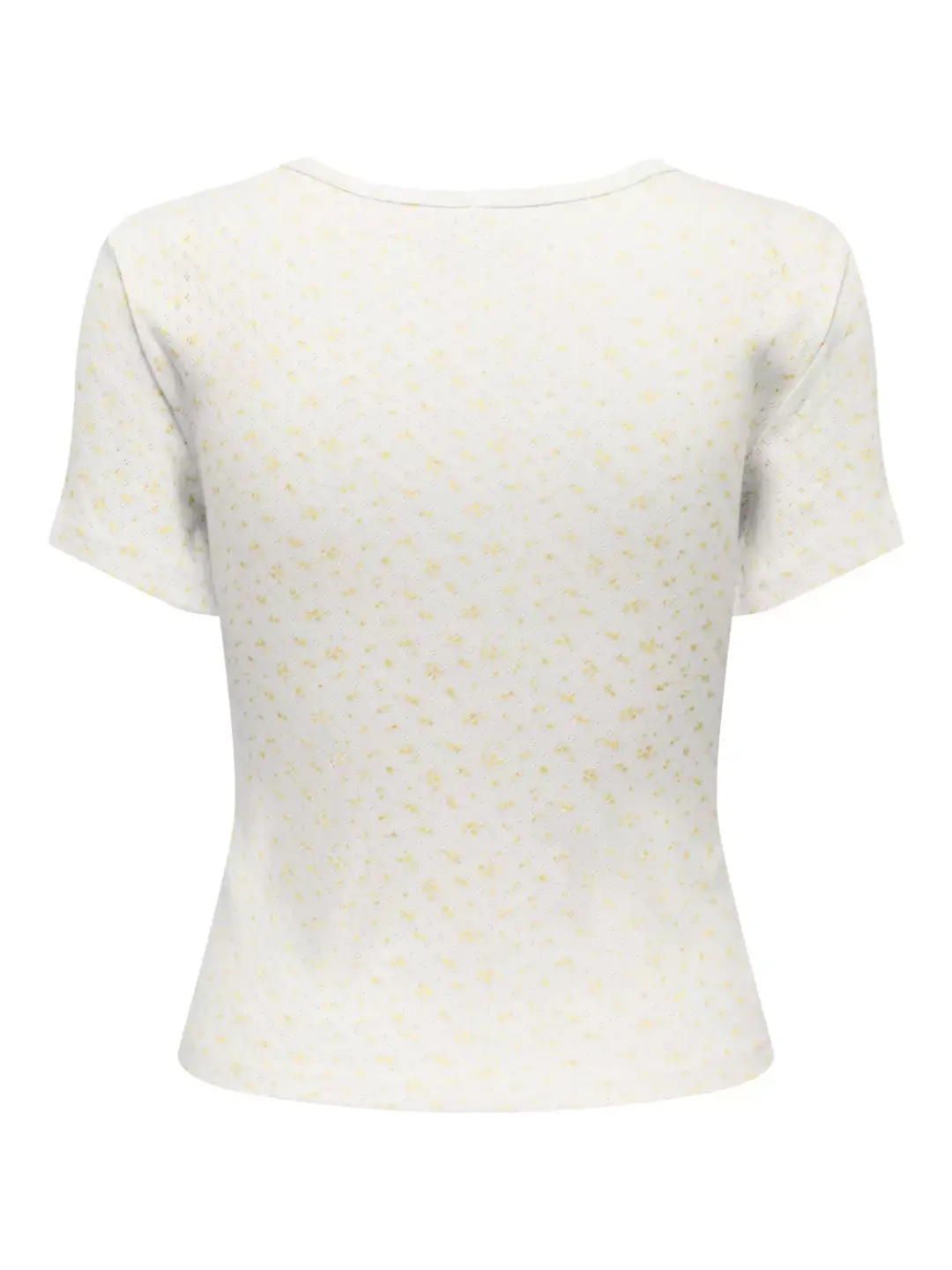 Only ONLMADISON S/S O-NECK BABY TEE JRS, Cloud Dancer/Gry flower sunlight