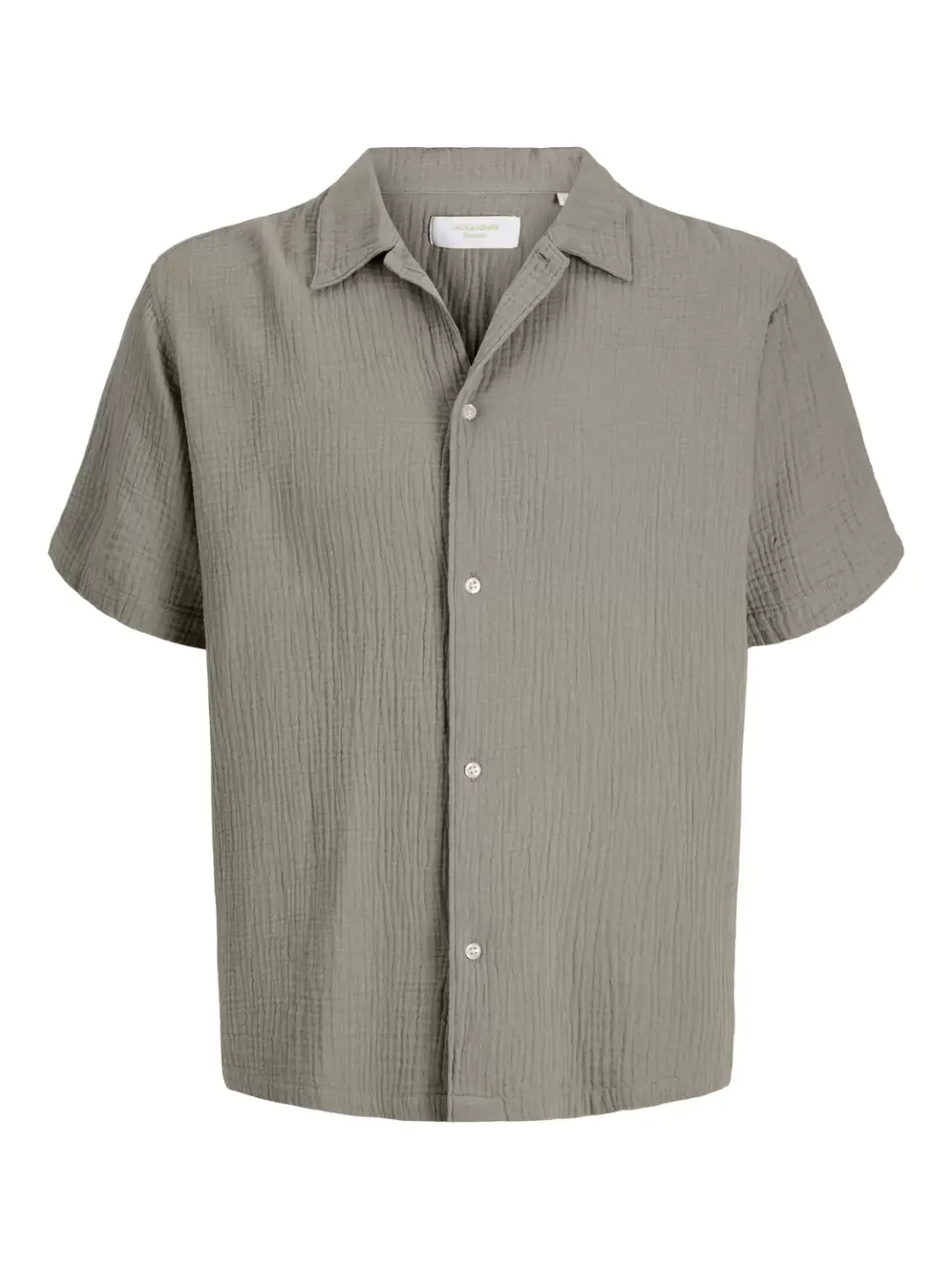 jack & jones JORNANTUCKET DOUBLE CLOTH SHIRT SS, Vintage Khaki
