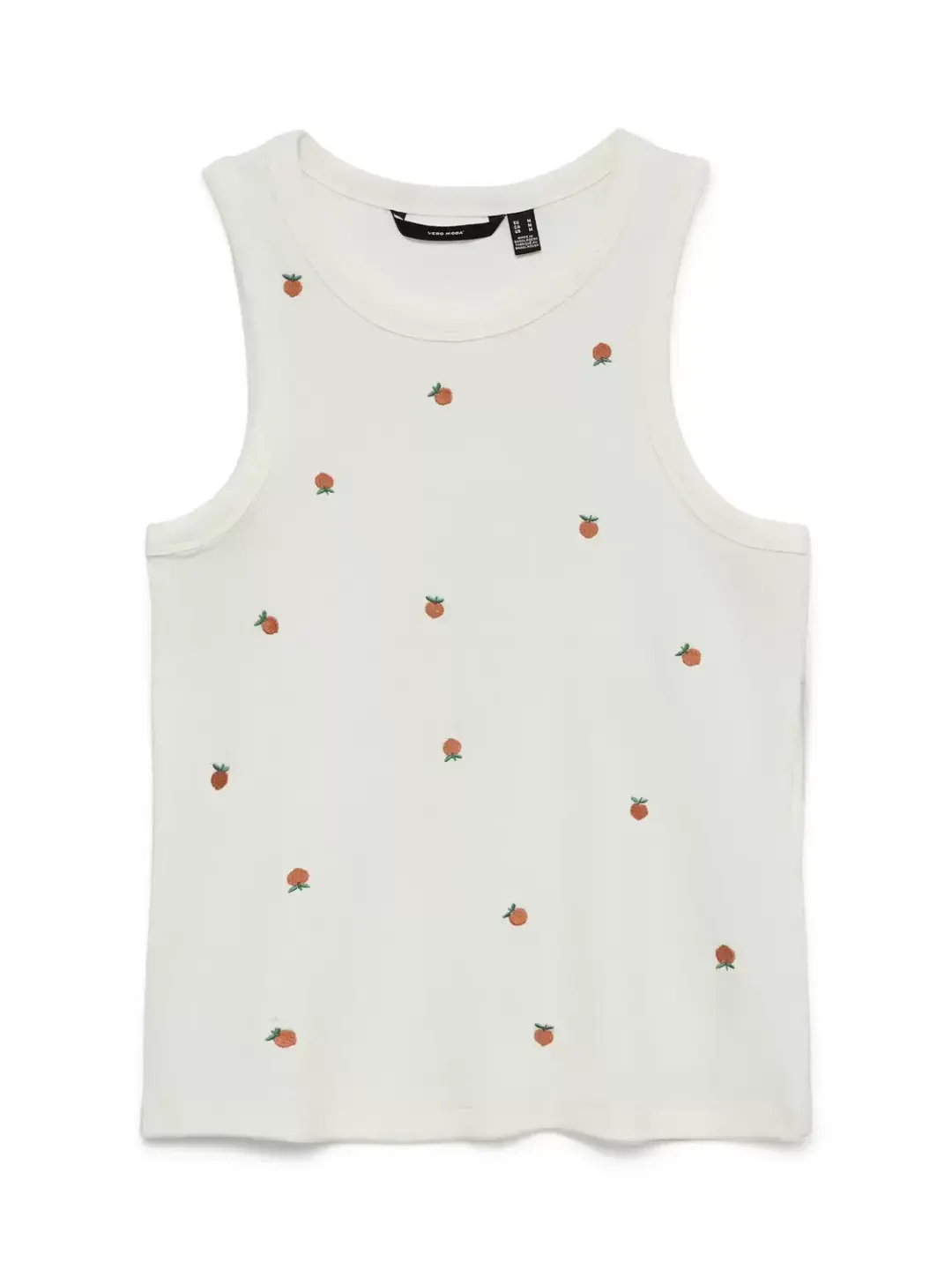 Vero Moda VMNAJA TANK TOP BOX JRS, Snow White/PEACH