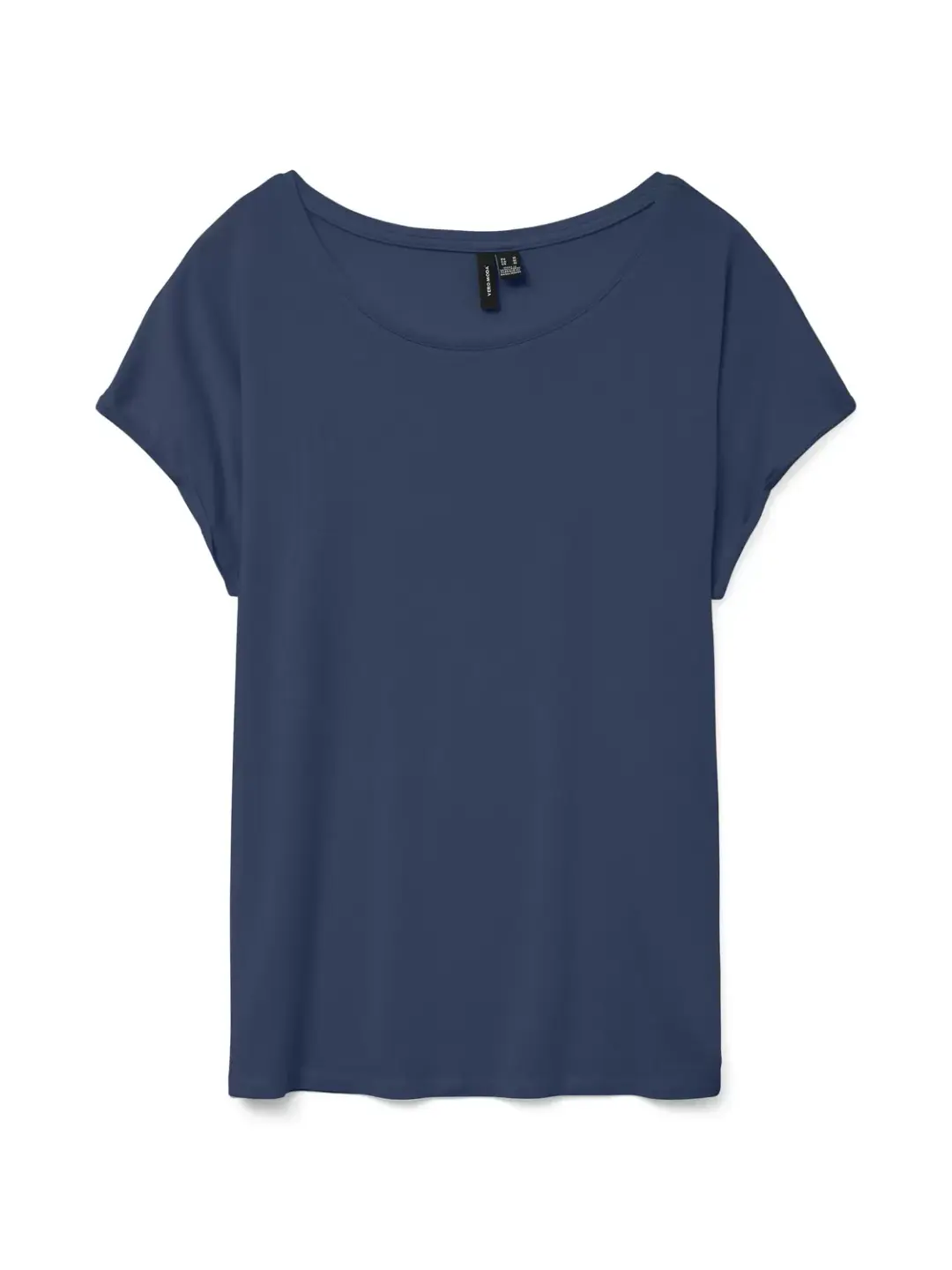 Vero Moda VMAVA PLAIN SS TOP JRS NOOS, Dark Denim