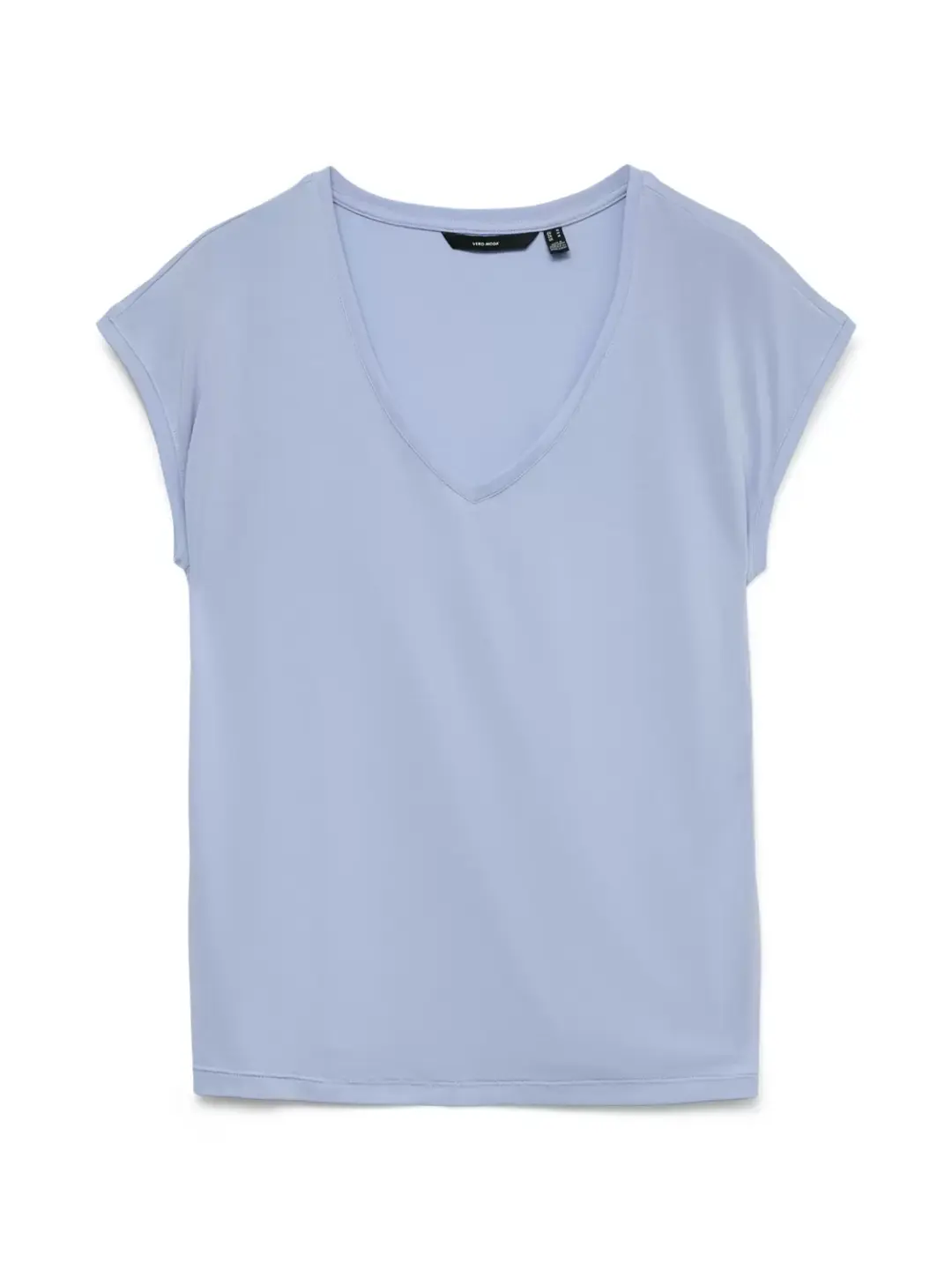 Vero Moda VMFILLI SS V-NECK TEE NOOS, Brunnera Blue