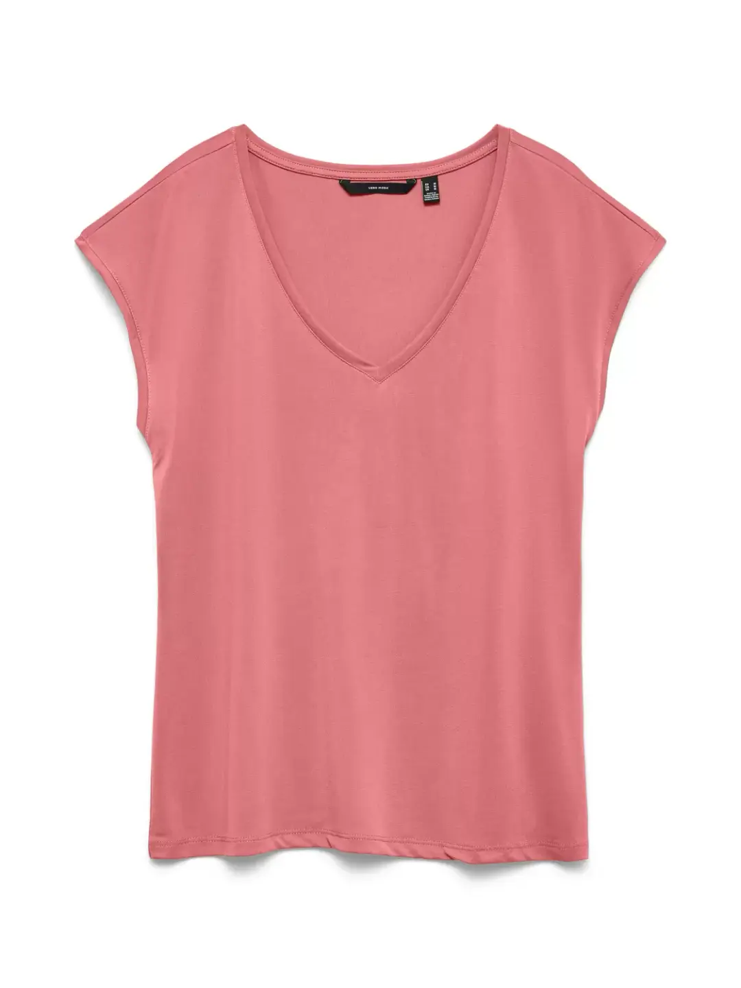 Vero Moda VMFILLI SS V-NECK TEE NOOS, Coral Paradise
