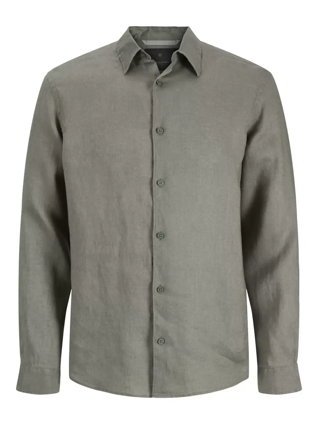 jack & jones JPRBLALAWRENCE LINEN LS SHIRT SN, Smokey Olive