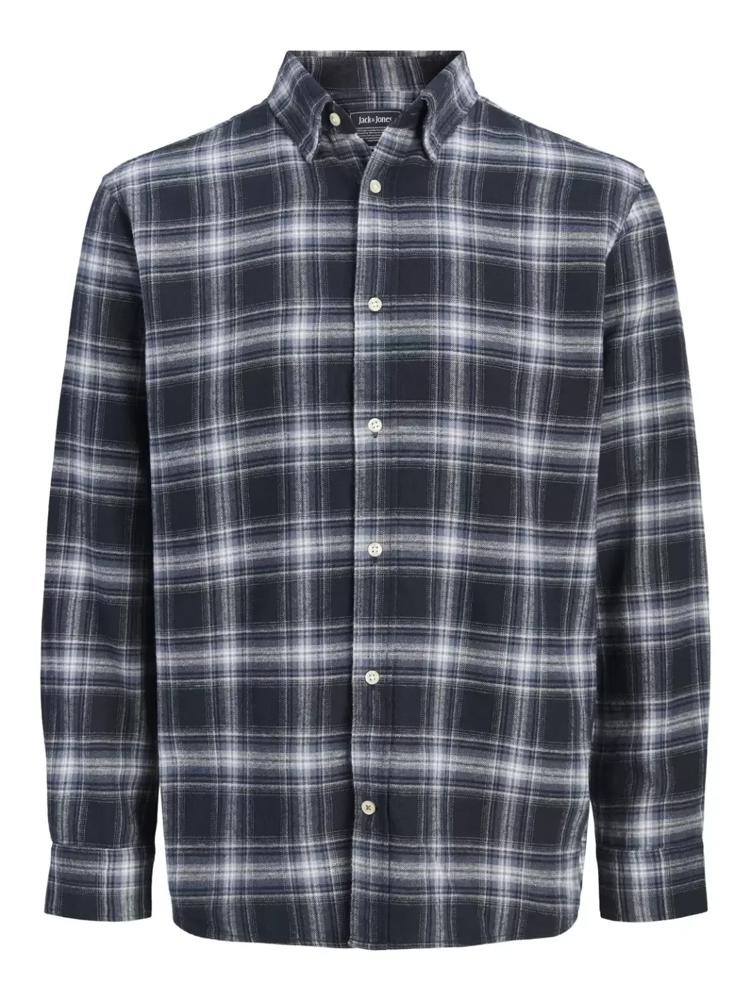 jack & jones JJEFIELD CHECK SHIRT LS SN, Navy Blazer