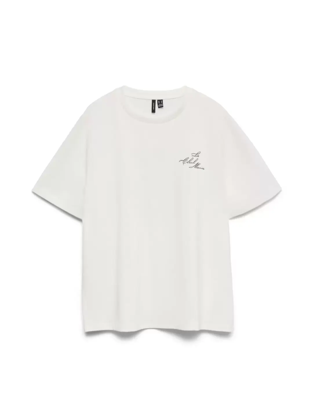 Vero Moda VMKLARA CATY SS TOP BOX JRS, Snow White/LE CLUB