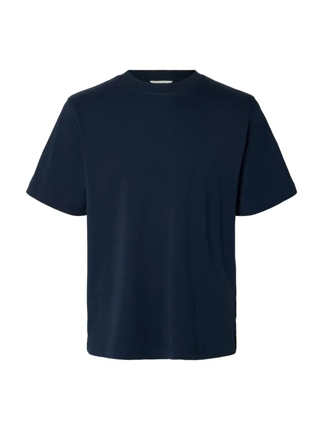 Selected SLMTAJ MID WGT PEACH SS O-NECK TEE, Sky Captain