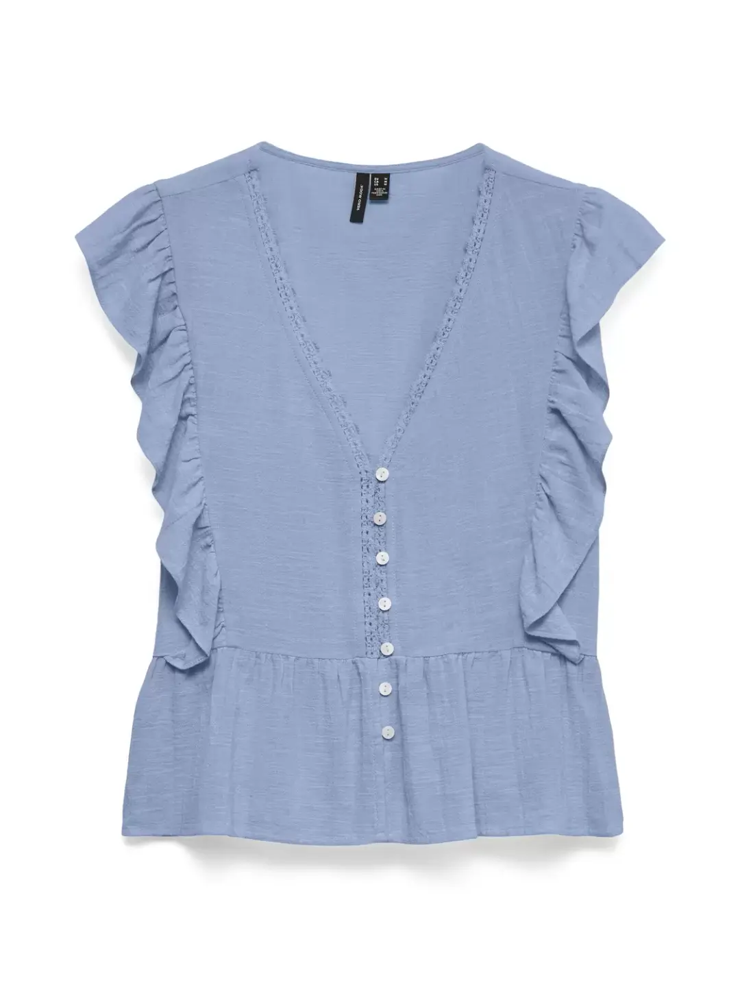 Vero Moda VMVIDO SL TAPE TOP WVN, Brunnera Blue
