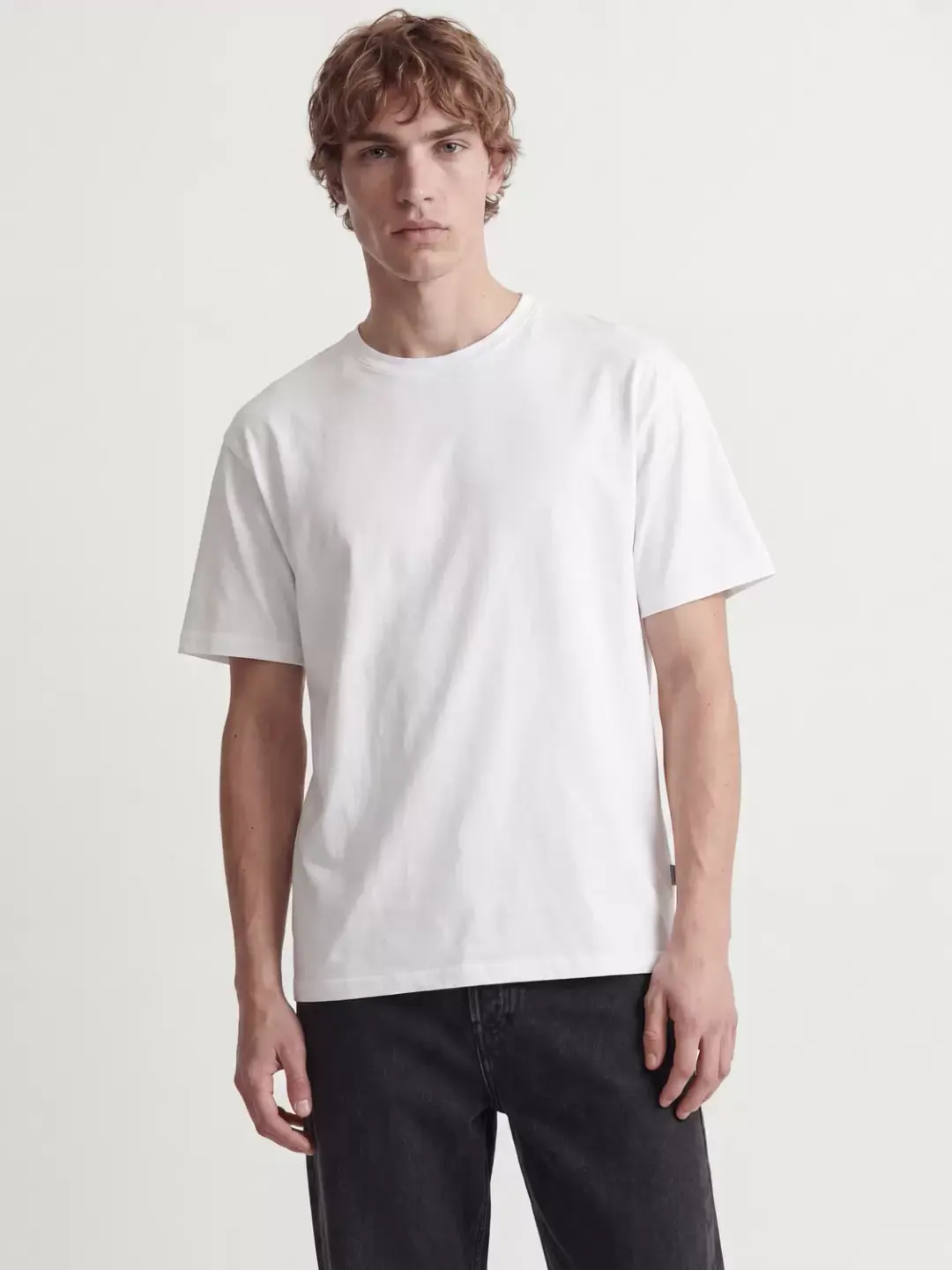jack & jones JJEORGANIC RELAXED TEE SS O-NECK NO, Bright White