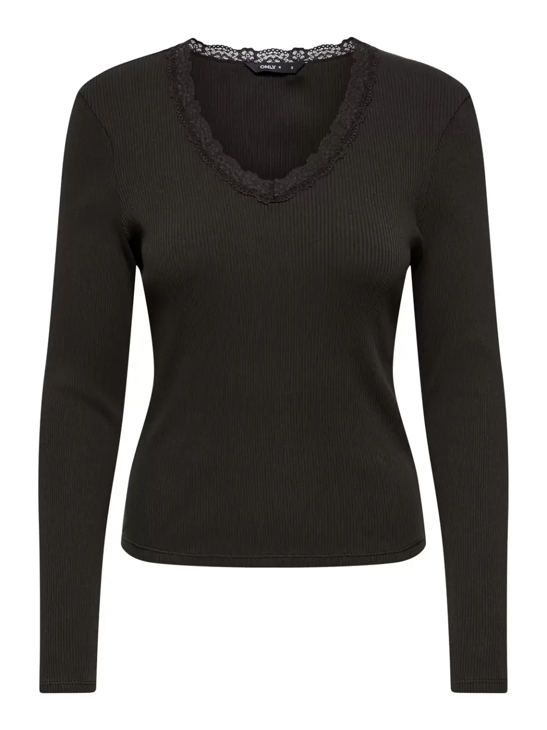 Only ONLSARA SHARAI L/S V-NECK TOP JRS, Chocolate Torte