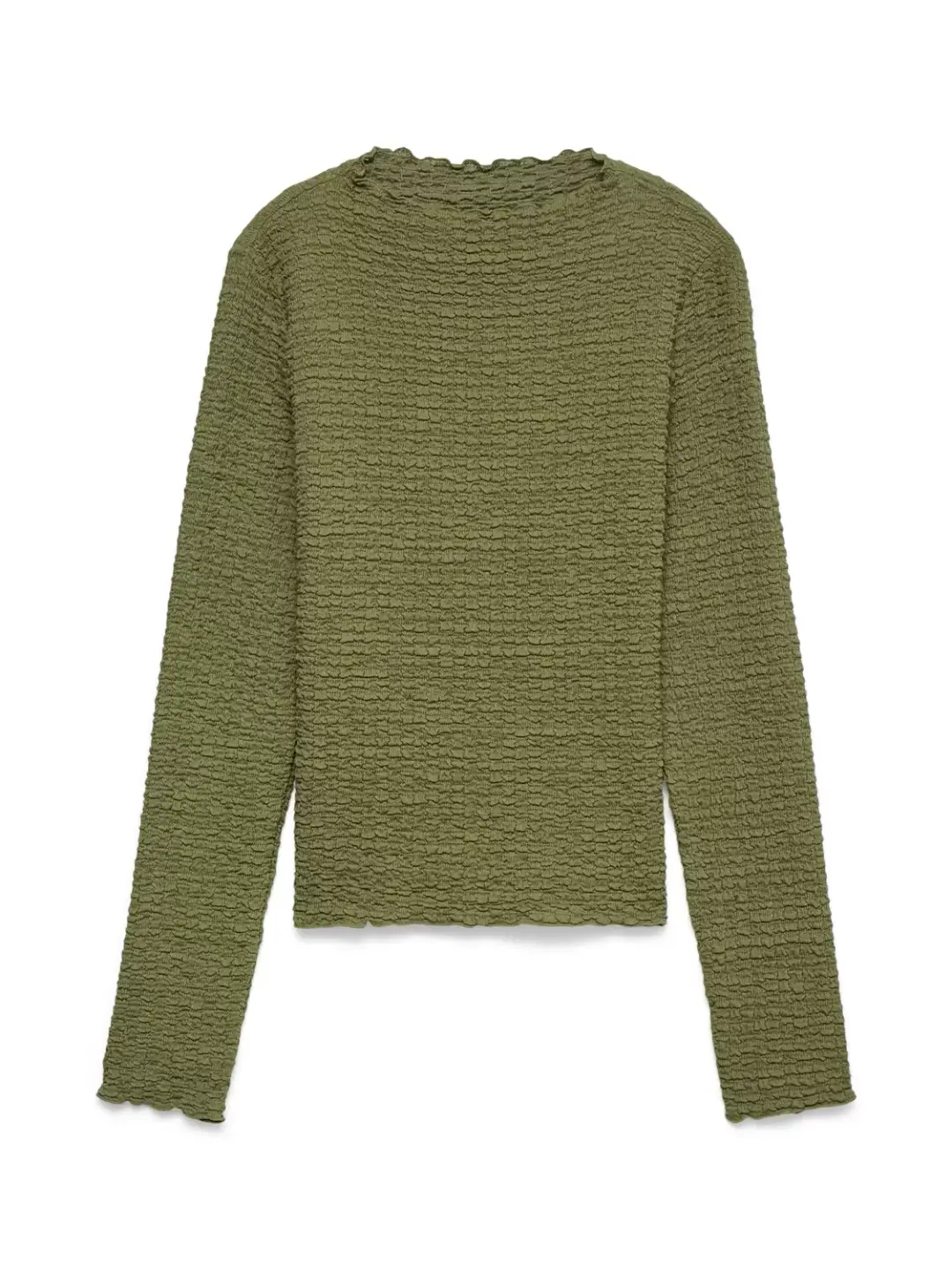Vero Moda VMZIA LS FUNNEL NECK TOP JRS NOOS, Oil Green