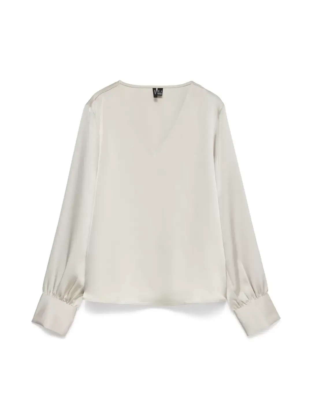 Vero Moda VMMIRO LS V-NECK TOP WVN, Pumice Stone