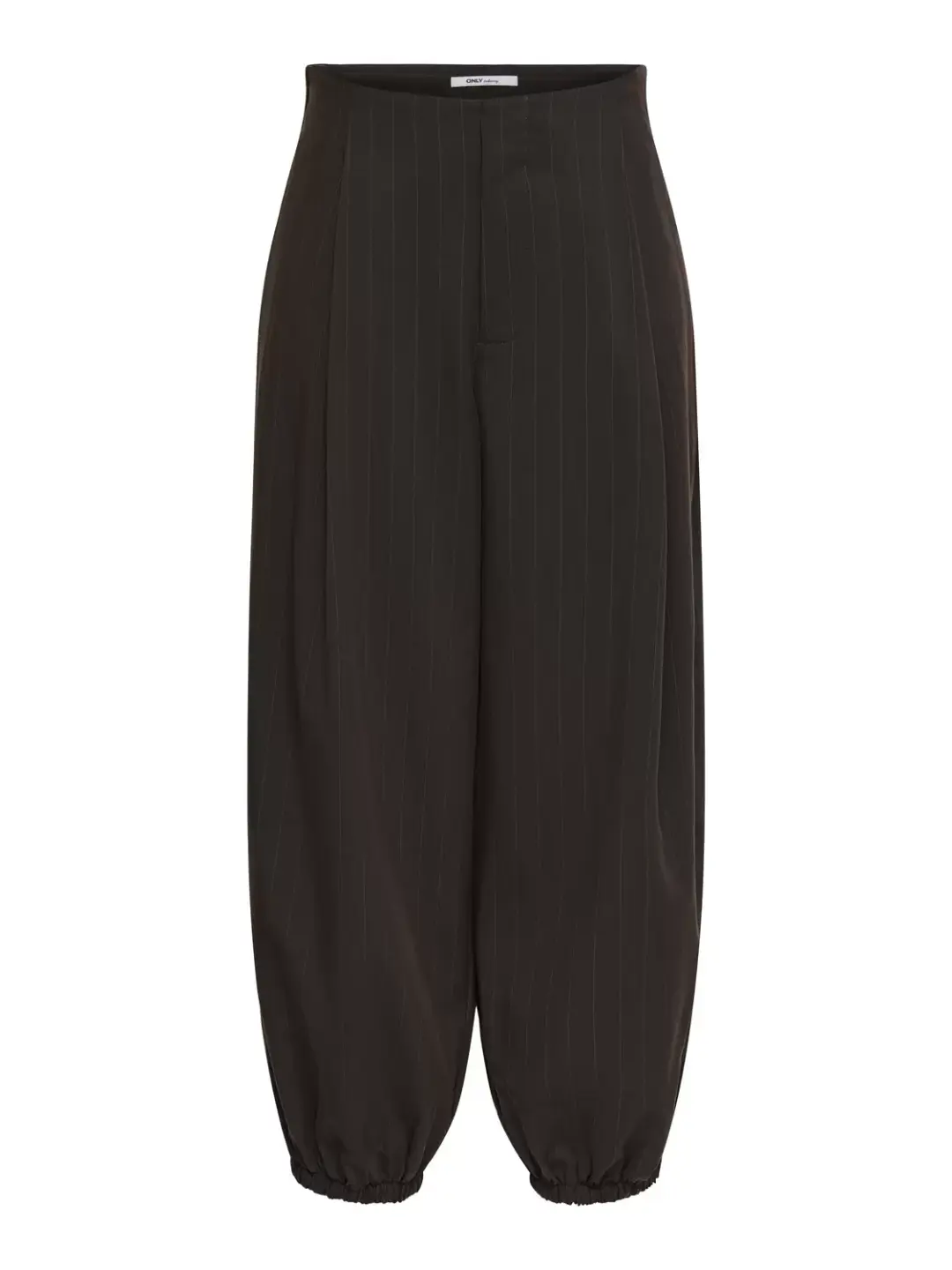 Only ONLRUMBA-ALDEN MW PINST BALLOON PAN, Mole/PUMICE STONE PINSTRIPES