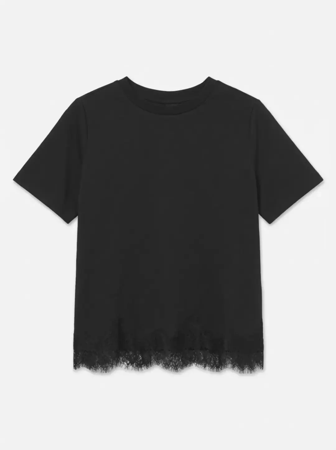 Vero Moda VMSARA METTE LACE SS T-SHIRT JRS NO, Black/Lace dtm