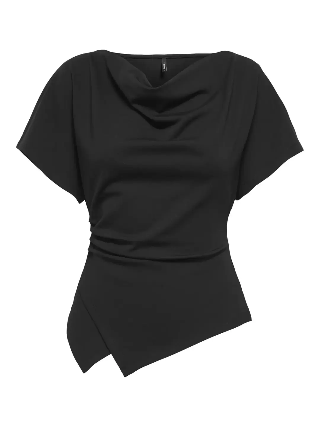 Only ONLEMBER S/S WATERFALL TOP JRS, Black