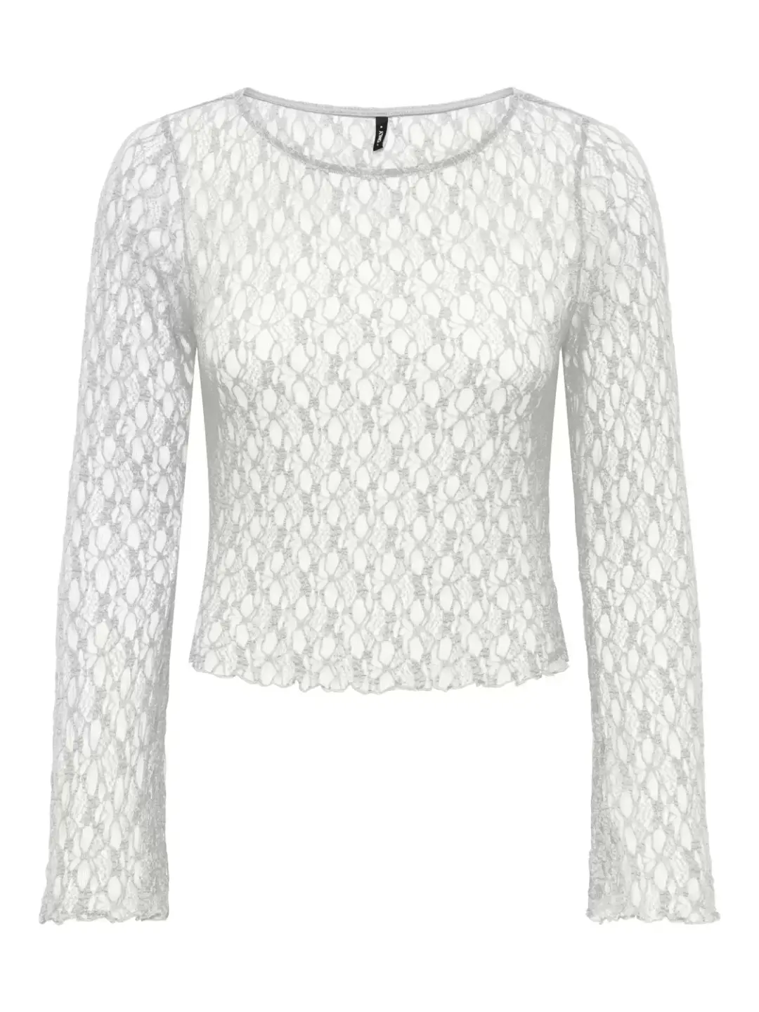 Only ONLDRIFT L/S BOATNECK LACE TOP JRS, Cloud Dancer