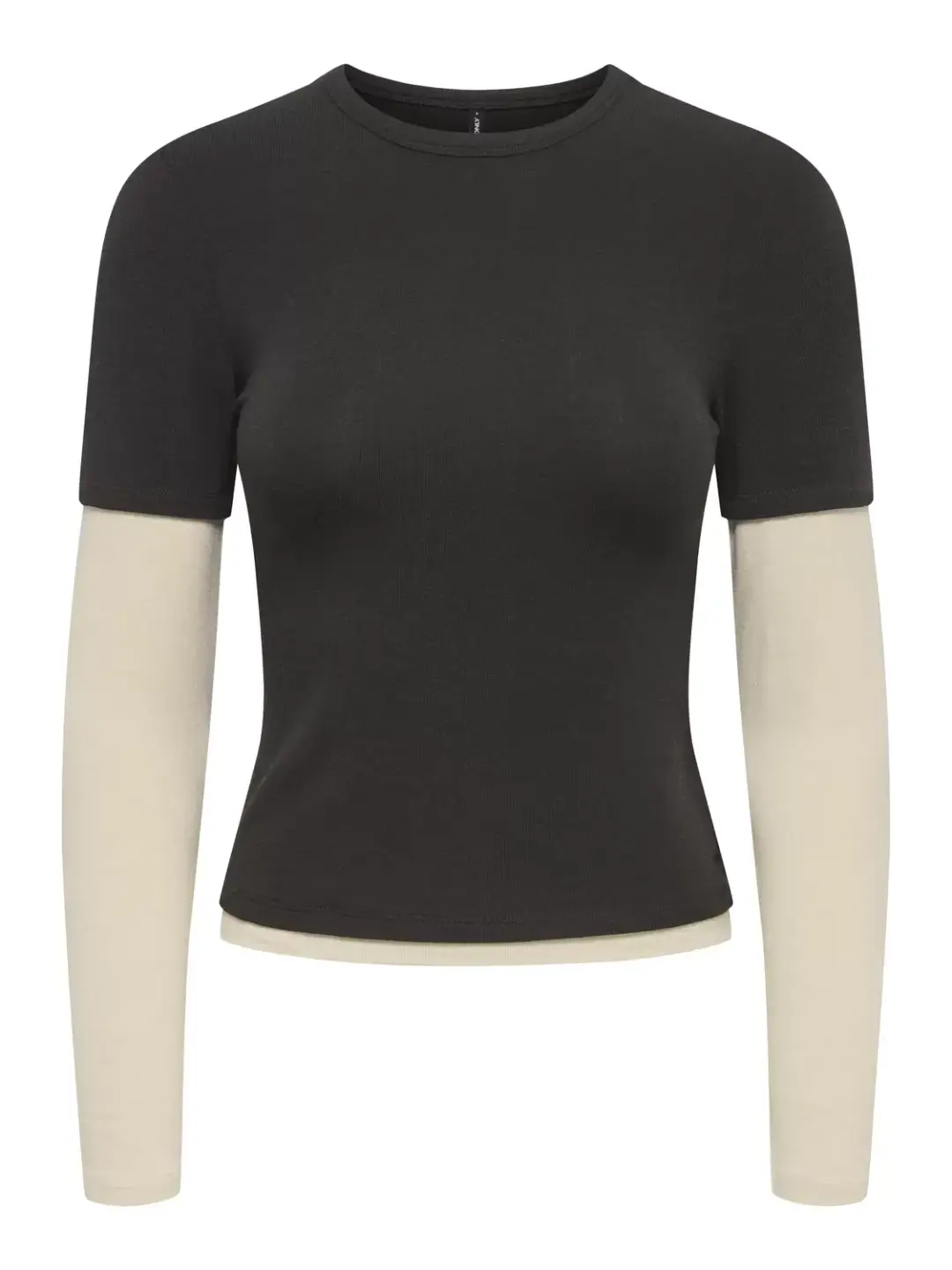 Only ONLDUBLA L/S DOUBLE TOP JRS, Chocolate Torte/(Double layer) oatm