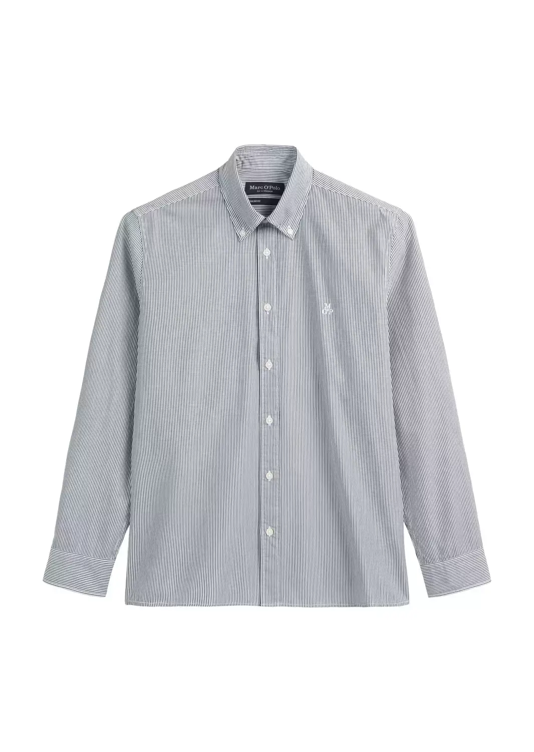 Marc O'Polo Button down collar, long sleeves, r, multi/ venom blue