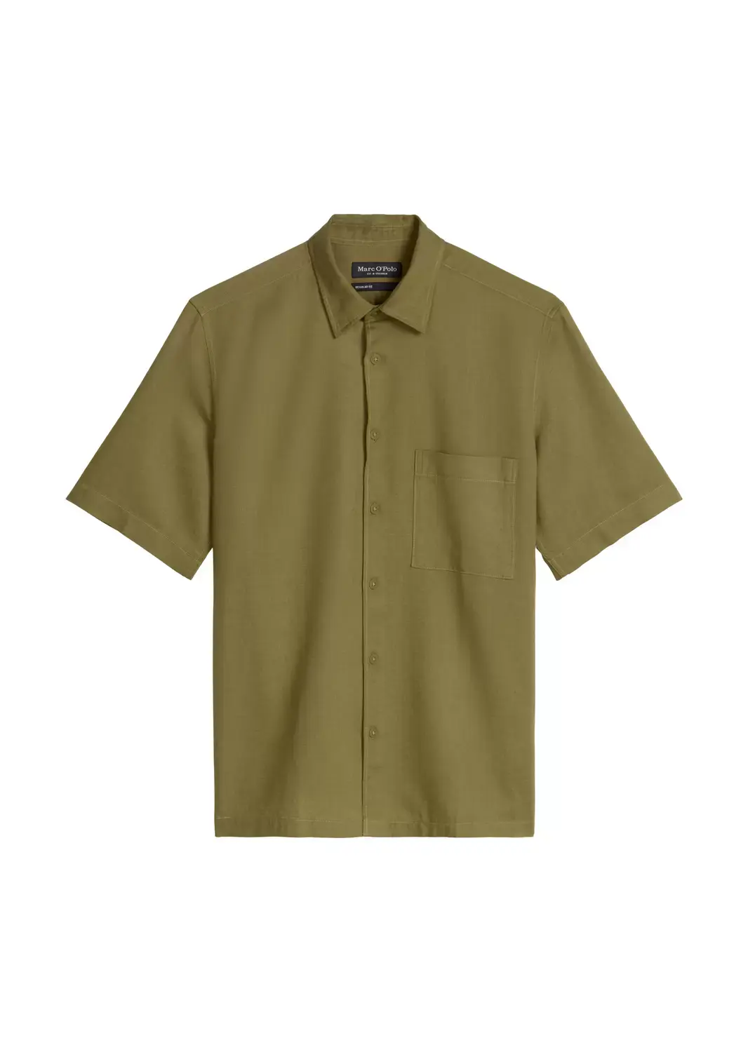 Marc O'Polo Woven Shirts Shortsleeve, Fresh Seaweed
