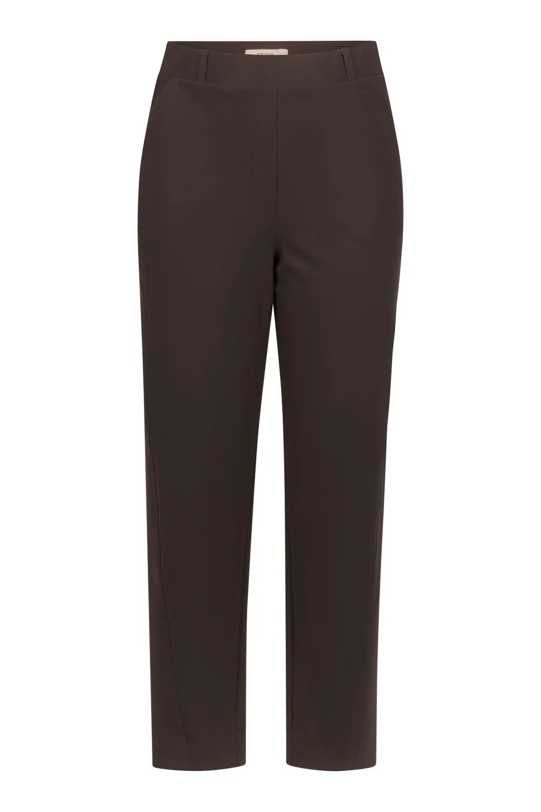 Studio Anneloes Marlise barrel trousers, espresso