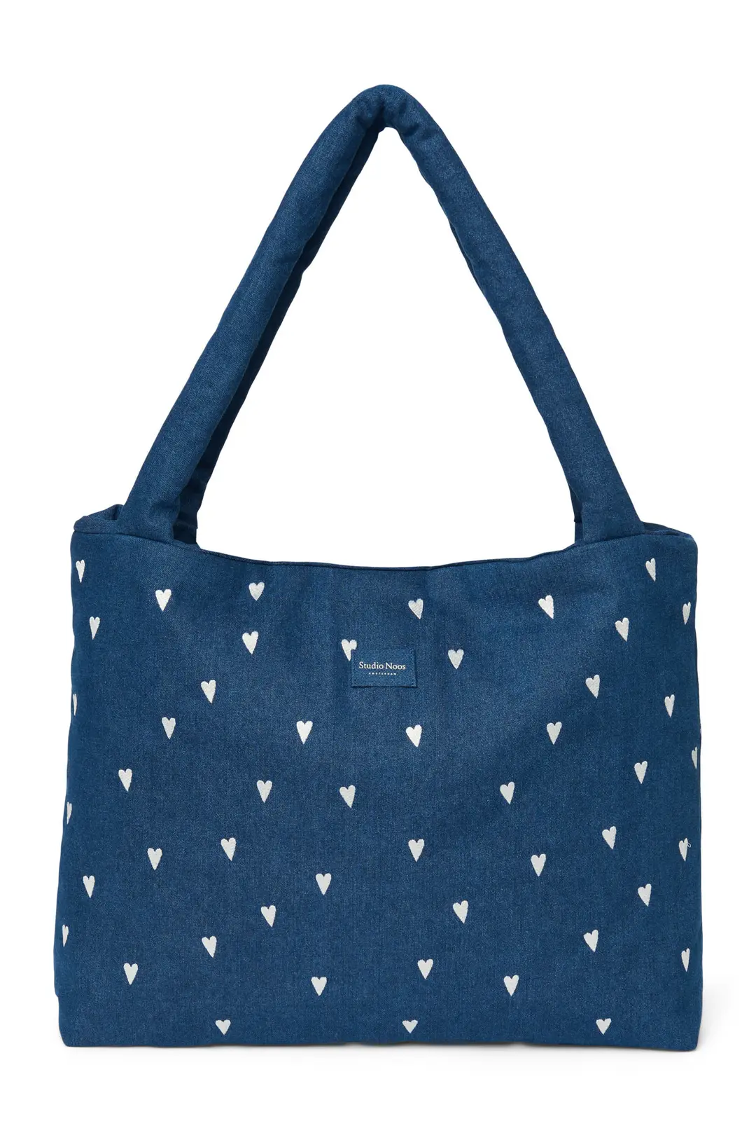 Studio Noos Tasche Dark Blue Hearts Denim Mom Bag
