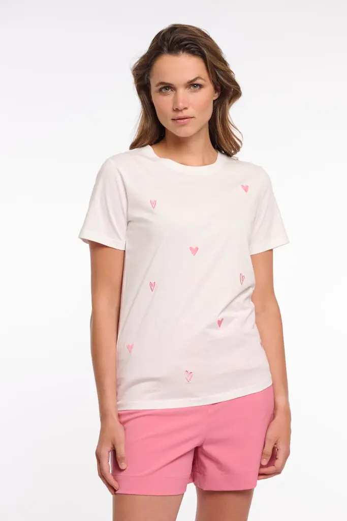 Rino & Pelle T-shirt with all over embroidery
