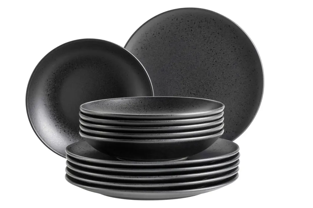 Maeser Teller Set, Steinzeug Essential