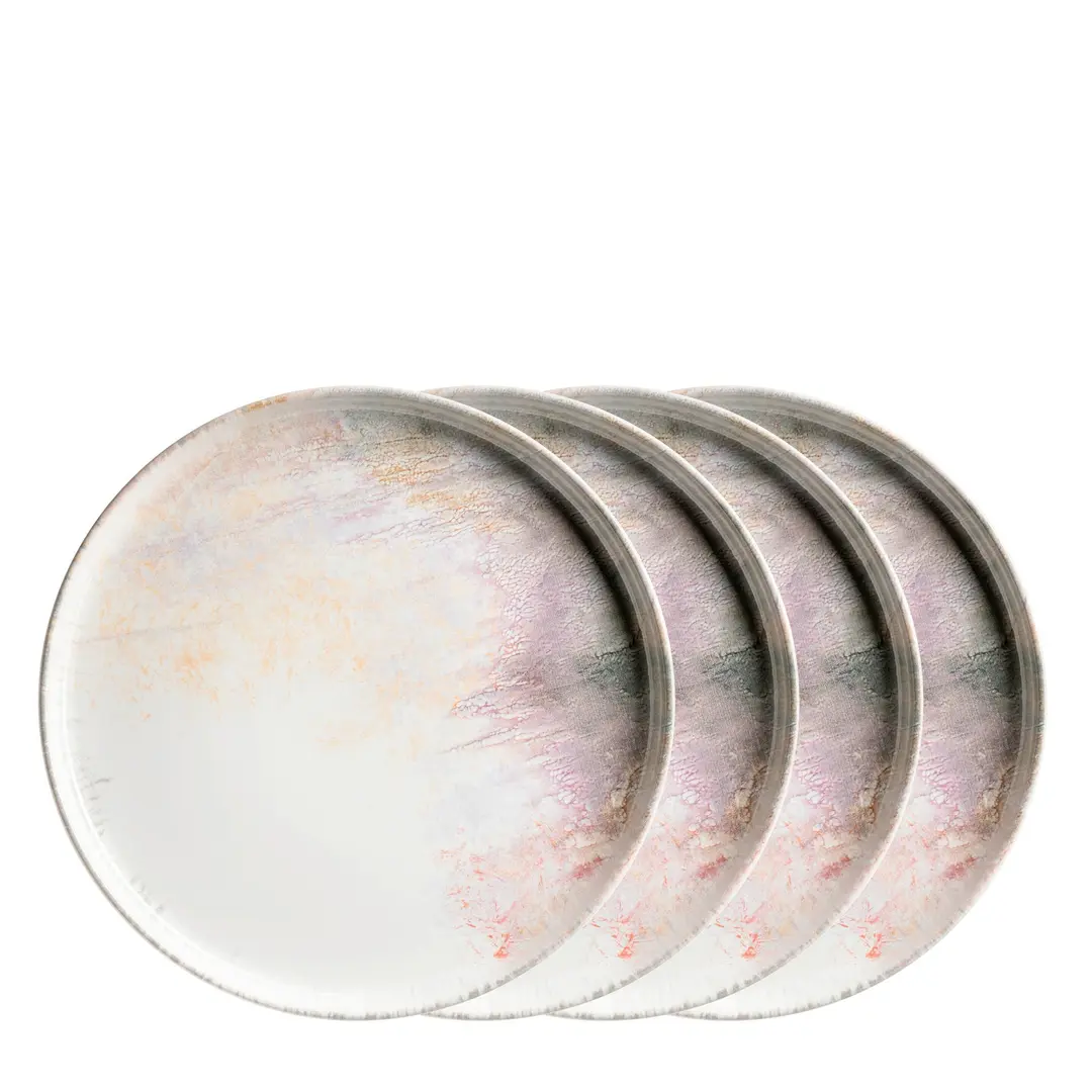 Maeser Platzteller-Set, Steinzeug Aquarellia