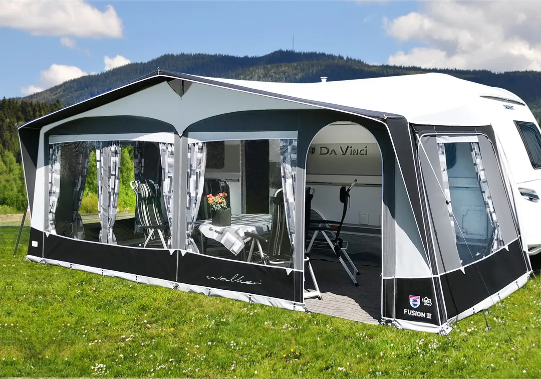 Walker Fusion II 240 Vorzelt Glasfibergestänge Max 870 Umlaufmaß 856 - 885 cm