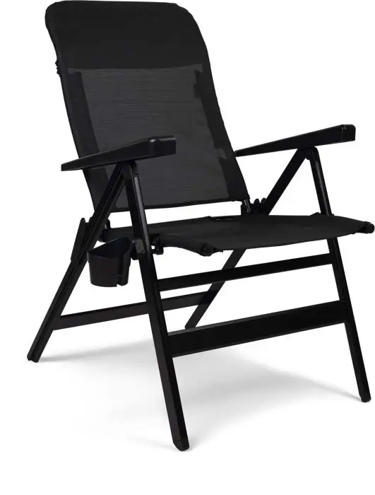 Dometic Florence Camping-Klappstuhl 7-fach verstellbar bis 120 kg schwarz