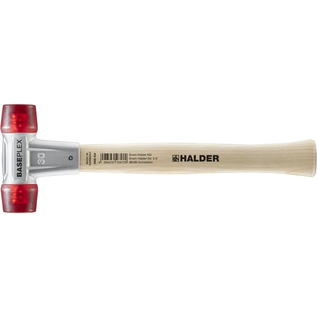 HALDER BASEPLEX Schonhammer Ø 30 mm Celluloseacetat mit Zindruckgussgehäuse
