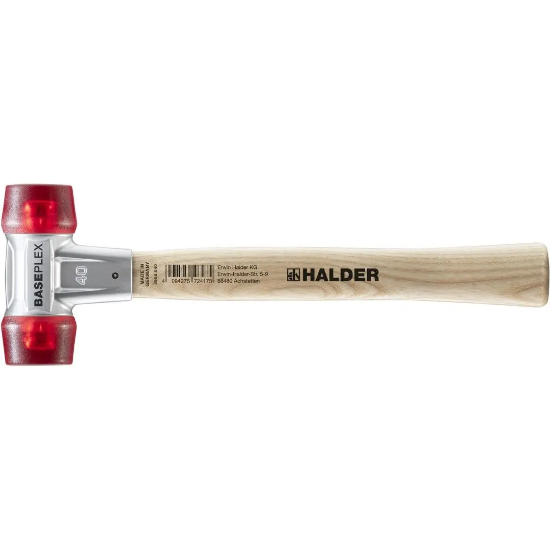 HALDER BASEPLEX Schonhammer Ø 40 mm Celluloseacetat mit Zindruckgussgehäuse