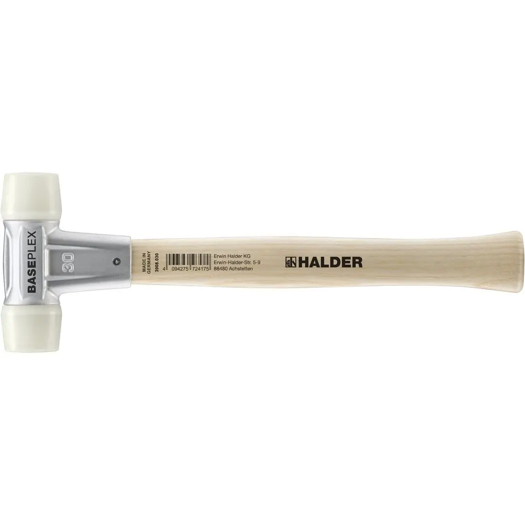 HALDER BASEPLEX Schonhammer Ø 30 mm Nylon mit Zindruckgussgehäuse