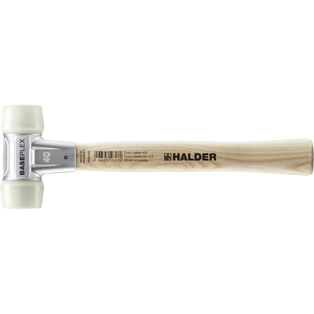 HALDER BASEPLEX Schonhammer Ø 40 mm Nylon mit Zindruckgussgehäuse