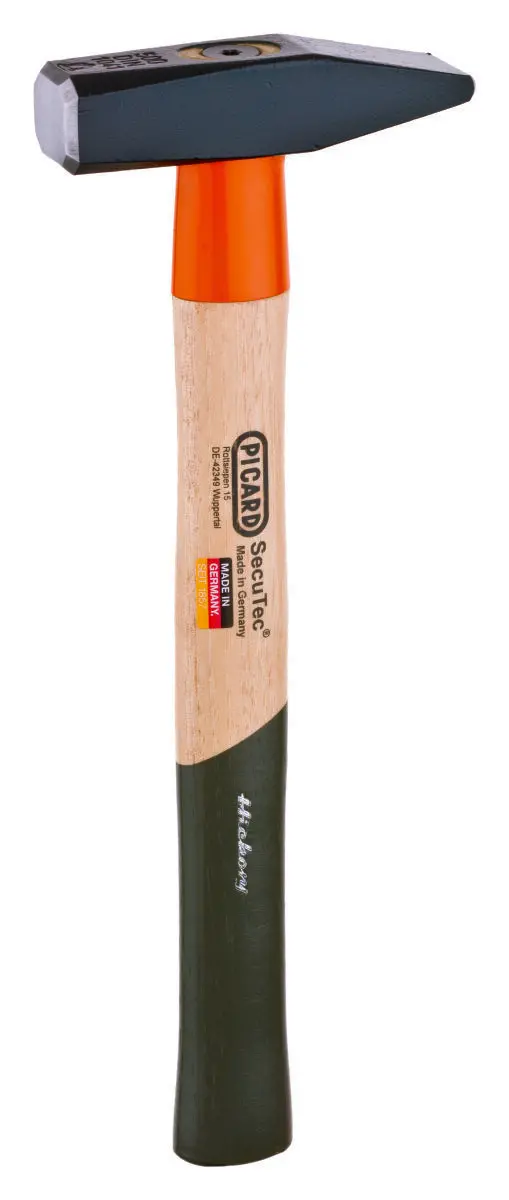 PICARD Schlosserhammer SecuTec® 800g mit Hickorystiel Nr. 12 | Gravur möglich