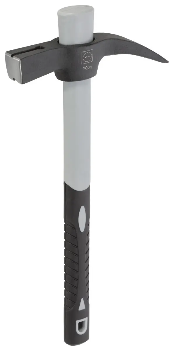 RUTHE Klauenhammer 700g Französische Form mit Fiberglasstiel