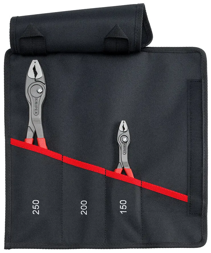 KNIPEX 00 19 61 V02 Rolltasche TwinGrip bestückt mit 2 Frontgreifzangen 150 mm und 250 mm