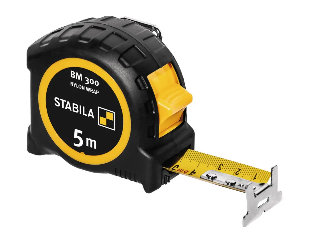 STABILA Taschenbandmaß 5 m metrische Skala BM 300