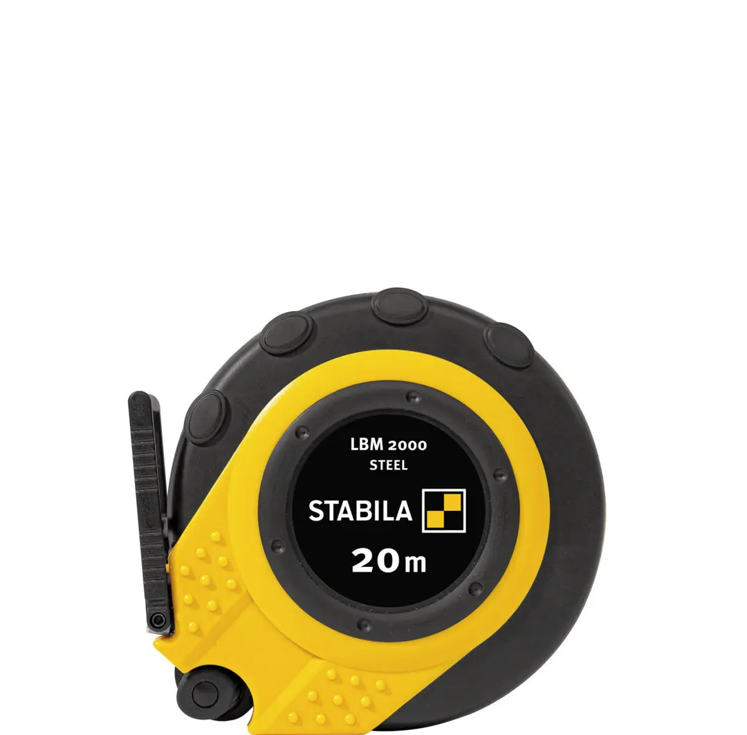 STABILA Kapselbandmaß 20 m metrische Skala Stahlband LBM 2000 STEEL