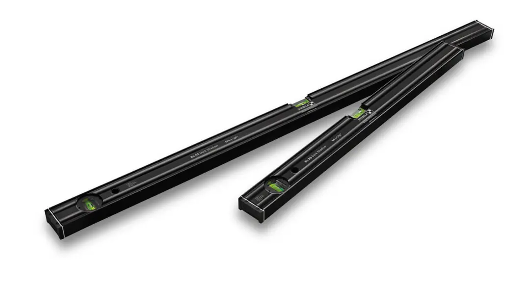 STABILA Wasserwaagen Set 60 cm + 100 cm Dark Shadow Type 80 AS