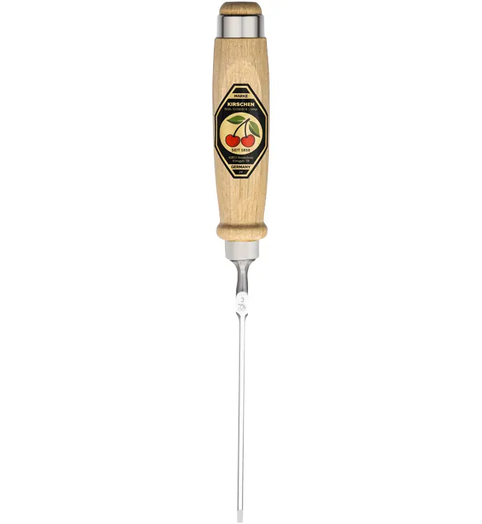 KIRSCHEN Stechbeitel mit Weißbuchenheft 3 mm Ulmer-Form 1001003