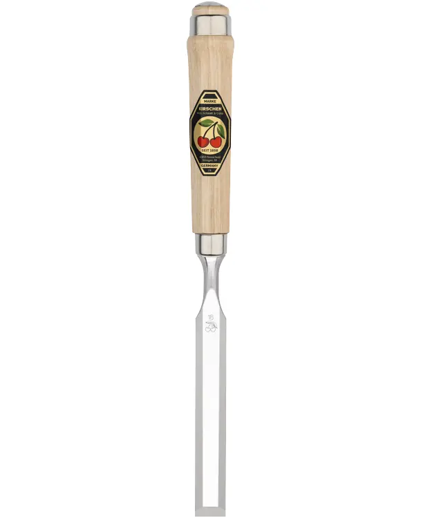 KIRSCHEN Stechbeitel mit Weißbuchenheft 16 mm Achtkantform 1002016 | Gravur möglich