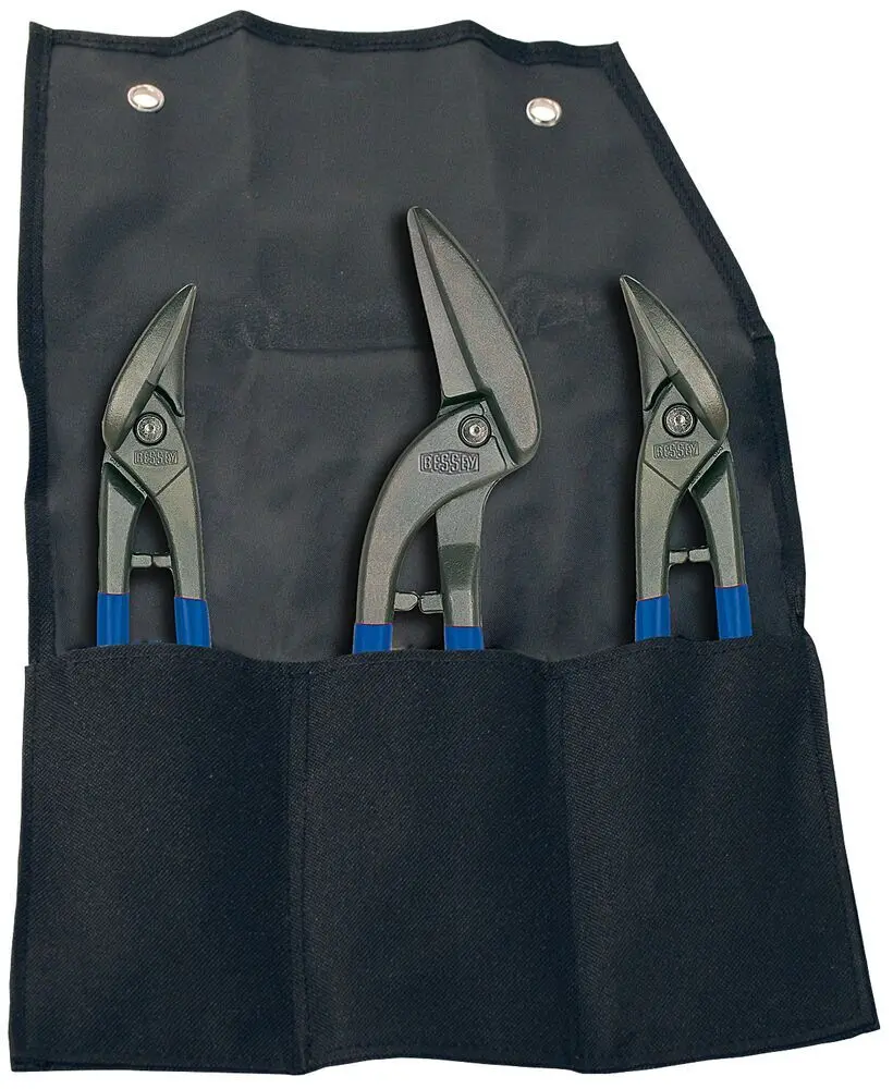 BESSEY Ideal-/Pelikanscheren-Set in Rolltasche DSET-SF3